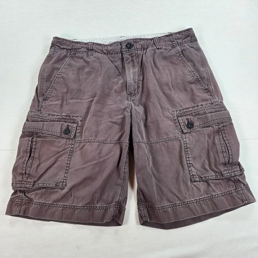 The North Face Outdoor Brown Cargo Hiking Shorts Men's Size 36 Long